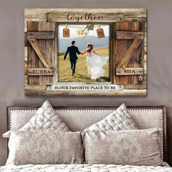 Custom Canvas Prints Wedding Anniversary Gifts Personalized Photo Gifts Window Together Is Our Favorite Place To Be 2