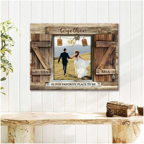 Custom Canvas Prints Wedding Anniversary Gifts Personalized Photo Gifts Window Together Is Our Favorite Place To Be 3