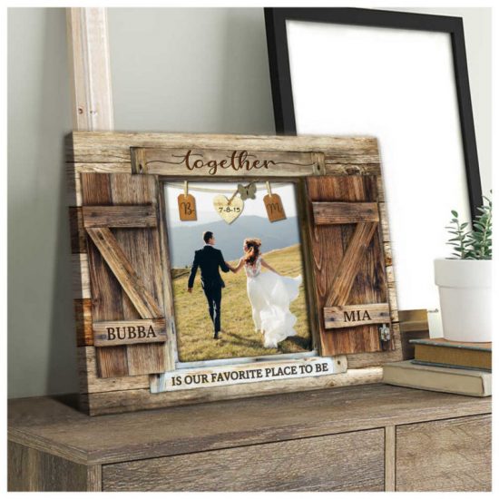 Custom Canvas Prints Wedding Anniversary Gifts Personalized Photo Gifts Window Together Is Our Favorite Place To Be 6