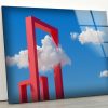 Abstract Art And Cool Wall Hanging Abstract Surreal Fantasy Cloudscape Wall Art Glass Print