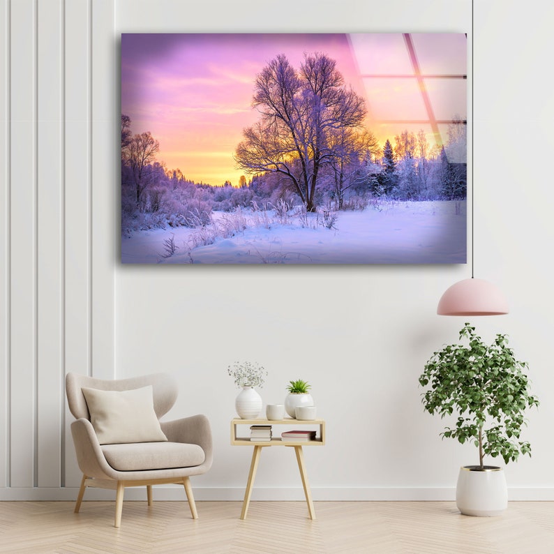 Abstract-Art-And-Cool-Wall-Hanging-Sunset-View-Wall-Art-Snowy-Forest-Wall-Art-Glass-Print-2 Abstract Art And Cool Wall Hanging Sunset View Wall Art Snowy Forest Wall Art Glass Print 2