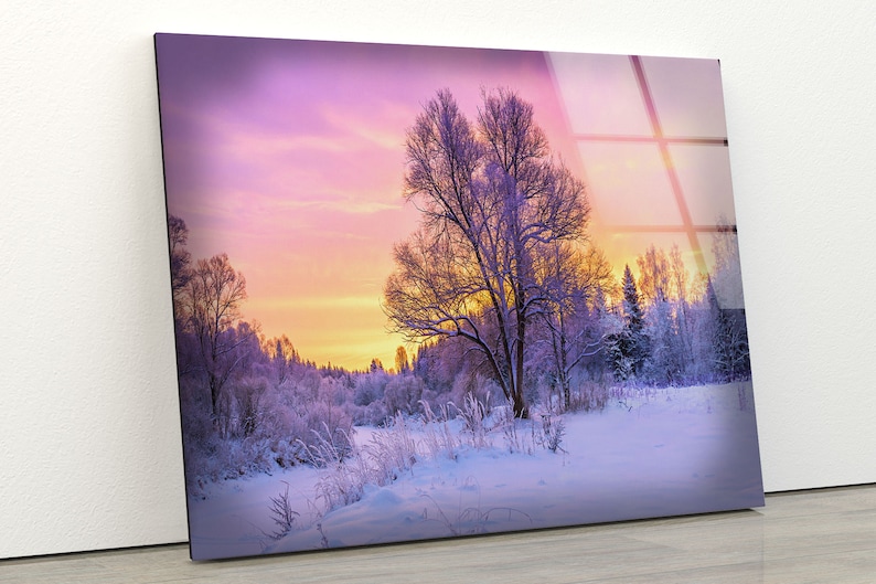 Abstract-Art-And-Cool-Wall-Hanging-Sunset-View-Wall-Art-Snowy-Forest-Wall-Art-Glass-Print Abstract Art And Cool Wall Hanging Sunset View Wall Art Snowy Forest Wall Art Glass Print