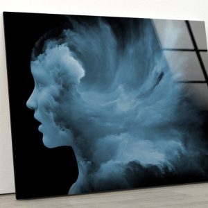Abstract Glass Wall Art Glass Wall Decor Tempered Glass Printing Art Dreams Emotions Creativity And Human Mind Abstract Wall Decor