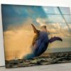Abstract Wall Art Animal Wall Art Whale Wall Art Glass Print