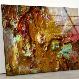 Abstract Wall Art Oil Painting Pattern Wall Art Glass Print