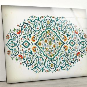 Arabic Wall Art Iznik Tile Wall Art Ottoman Wall Art Glass Print