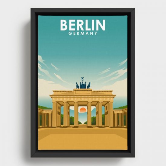 Berlin Germany Vintage Travel Poster Canvas Print Wall Art Decor 1