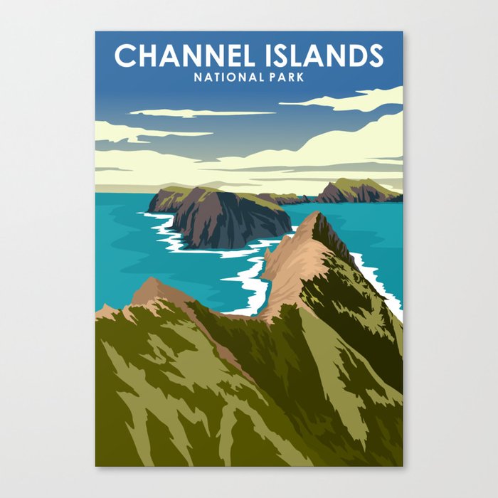 Channel-Islands-National-Park-Travel-Poster-Canvas-Print-Wall-Art-Decor Channel Islands National Park Travel Poster Canvas Print - Wall Art Decor