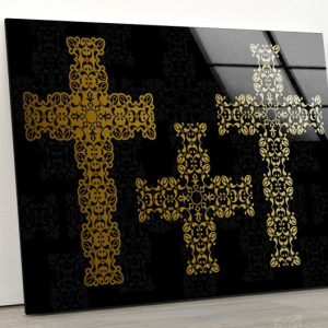 Cross Wall Art Jesus Wall Art Christ Wall Art Glass Print