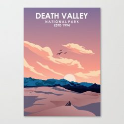 Death Valley National Park Travel Poster Canvas Print - Wall Art Decor