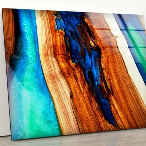 Epoxy Wall Hangings Abstract Wall Art Art Epoxy Decor Glass Print