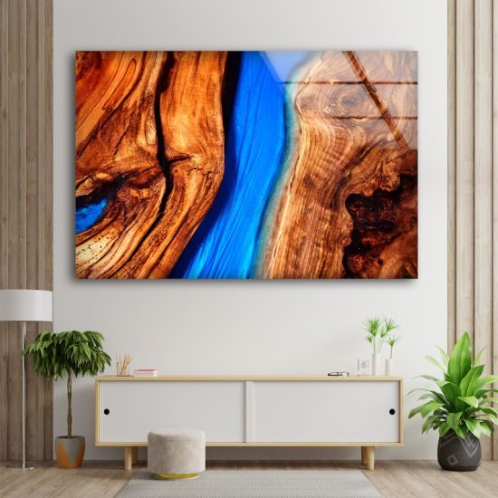 Epoxy Wall Hangings Abstract Wall Art Art Epoxy Decor Glass Print