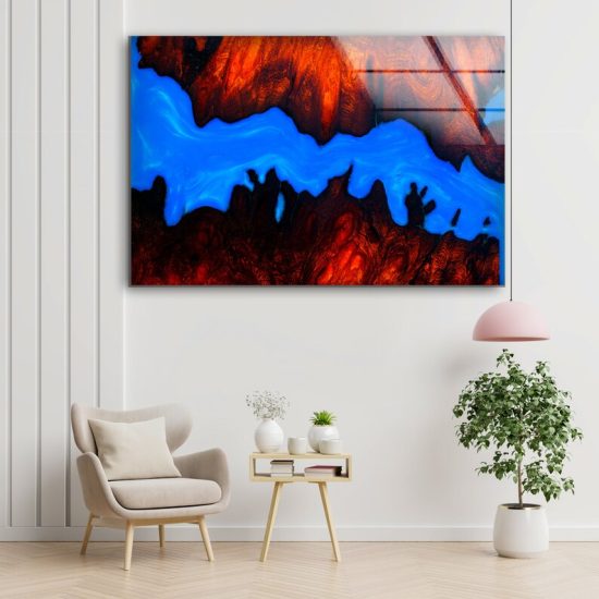 Epoxy Wall Hangings Abstract Wall Art Glass Print 1