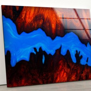 Epoxy Wall Hangings Abstract Wall Art Glass Print