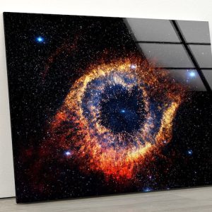 Galaxy Wall Art Space Wall Art Meteorite Wall Art Glass Print