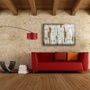 Glass Print Picture Wall Art For Restaurant Office Wall Art Wall Hanging Uv Printing Colorful Wooden Wall Art 2