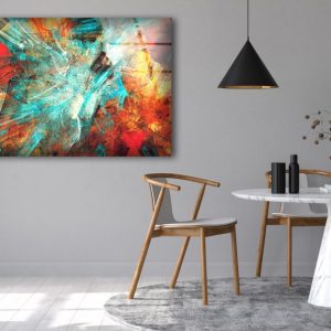 Glass Print Wall Art For Big Wall Office Decor Tempered Glass Printing Wall Art Alcohol Ink Colorful Abstract Marble Wall Art 1