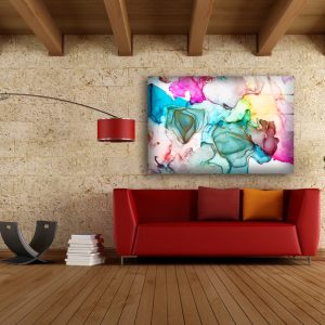 Glass Print Wall Art For Big Wall Office Decor Tempered Glass Printing Wall Art Alcohol Ink Colorful Abstract Marble Wall Art 2 1