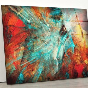 Glass Print Wall Art For Big Wall Office Decor Tempered Glass Printing Wall Art Alcohol Ink Colorful Abstract Marble Wall Art