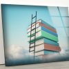 Glass Print Wall Arts For Big Wall Office Decor Tempered Glass Printing Wall Art Education And Book Concept Wall Art