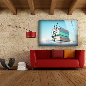 Glass Print Wall Arts For Big Wall Office Decor Tempered Glass Printing Wall Art Education And Book Concept Wall Art 2