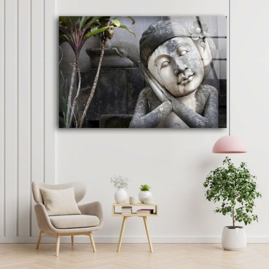 Glass Print Wall Arts For Big Wall Tempered Glass Printing Wall Art Mayan Statue Wall Art Hindu Statue Wall Art Buddha Statue Art 2