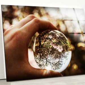 Glass Print Wall Arts For Big Walls Office Decor Tempered Glass Printing Wall Art Wall Hanging Glass Sphere Wall Art