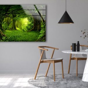 Glass Print Wall Arts For Big Walls Office Decor Tempered Glass Printing Wall Art Wall Hanging Tropical Forests 2