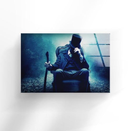 Glass Wall Decor Living Room Tempered Glass Print Abstract Art Wall Hanging Trickster Wall Art 1