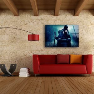 Glass Wall Decor Living Room Tempered Glass Print Abstract Art Wall Hanging Trickster Wall Art 2