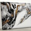 Granite Wall Art Black Marble Wall Art Abstract Wall Art Onyx Art Glass Print