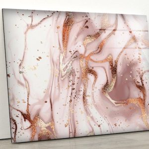 Granite Wall Art Pink Marble Wall Art Abstract Wall Art Onyx Art Glass Print