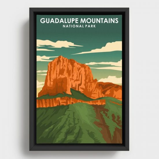 Guadalupe Mountains National Park Travel Poster Canvas Print Wall Art Decor 1