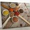 Kitchen Wall Art Spoon Spices Wall Art Kitchen Wall Decor Food Glass Wall Art Valentines