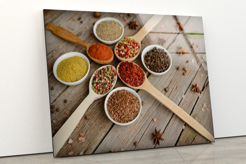 Kitchen-Wall-Art-Spoon-Spices-Wall-Art-Kitchen-Wall-Decor-Food-Glass-Wall-Art-Valentines Kitchen Wall Art Spoon Spices Wall Art Kitchen Wall Decor Food Glass Wall Art Valentines