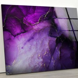 Luxurious Glamorous Abstract Fluid Style Glass Wall Art Glass Wall Decor Wall Hanging Alcohol Ink Technique Art