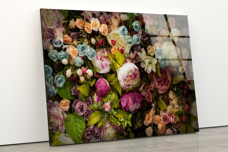 Luxurious-Glamorous-Abstract-Style-Glass-Wall-Art-Glass-Wall-Decor-Wall-Hanging-Colorful-Roses-Flowers-Wall-Art Luxurious Glamorous Abstract Style Glass Wall Art Glass Wall Decor Wall Hanging Colorful Roses Flowers Wall Art