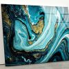 Marble Wall Hangings Abstract Wall Art Fractal Wall Art Glass Print