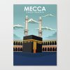 Mecca Saudi Arabia Travel Poster Muslim Canvas Print - Wall Art Decor