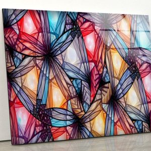 Natural And Vivid Wall Office Decoration Stained Window Glass Wall Art Mosaic Wall Art 1