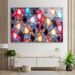 Natural And Vivid Wall Office Decoration Stained Window Glass Wall Art Mosaic Wall Art