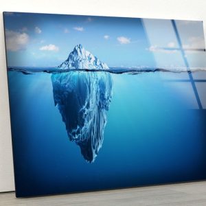 Natural And Vivid Wall Wall Art Iceberg Wall Art Ocean Iceberg Art Glass Print