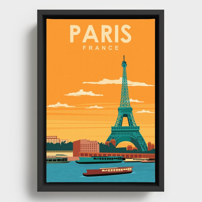 Paris-France-Travel-Poster-Canvas-Print-Wall-Art-Decor-1 Paris France Travel Poster Canvas Print Wall Art Decor 1
