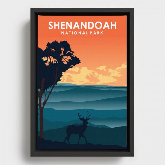Shenandoah National Park Travel Poster Canvas Print Wall Art Decor 1