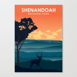 Shenandoah National Park Travel Poster Canvas Print - Wall Art Decor