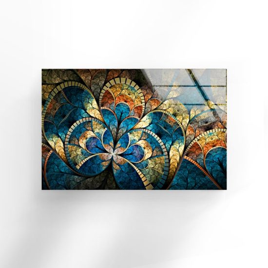 Stained Wall Hangings Abstract Wall Art Glass Print 2