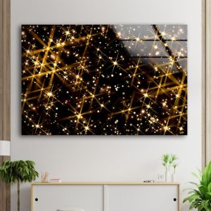 Star Wall Art Galaxy Space Wall Art Stars System Glass Print