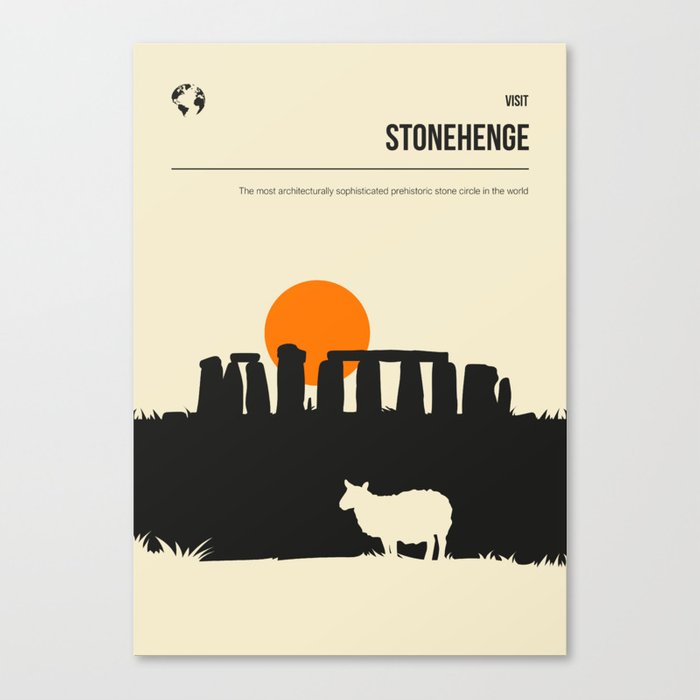 Stonehenge-England-United-Kingdom-Travel-Poster-Canvas-Print-Wall-Art-Decor Stonehenge England United Kingdom Travel Poster Canvas Print - Wall Art Decor