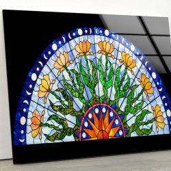 Tempered Glass Abstract Art And Cool Wall Hanging Abstract Stained Glass Wall Art Mosaic Wall Art