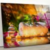Tempered Glass Abstract Art And Cool Wall Hanging Zen Spa Wall Art Spa Stones Art Bathroom Wall Art